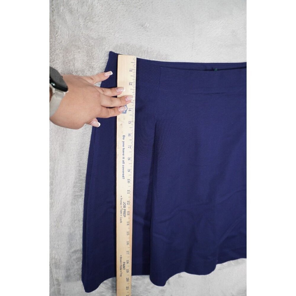 Lauren Ralph Lauren Women's Navy A-Line Skirt - Size 10 - Picture 9 of 11